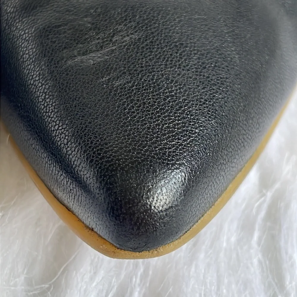 Stuart Weitzman patent leather pointed toe wedge shoes - Picture 10 of 16